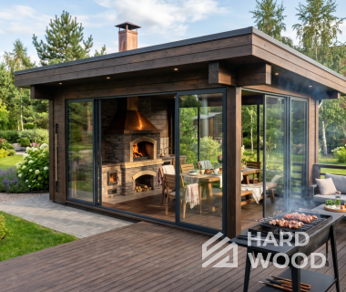 Беседка с мангальной зоной №102 - фото 2306